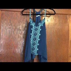 Flowy tribal print tank top